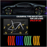 20 pcs Car Wheel Sticker tyre