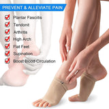 Arch Support Sleeve Cushion HEEL SOCKS