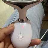 Facial Massager, Anti-Wrinkle Face and Neck Vibrating Aesthetic Treatment with LED Light